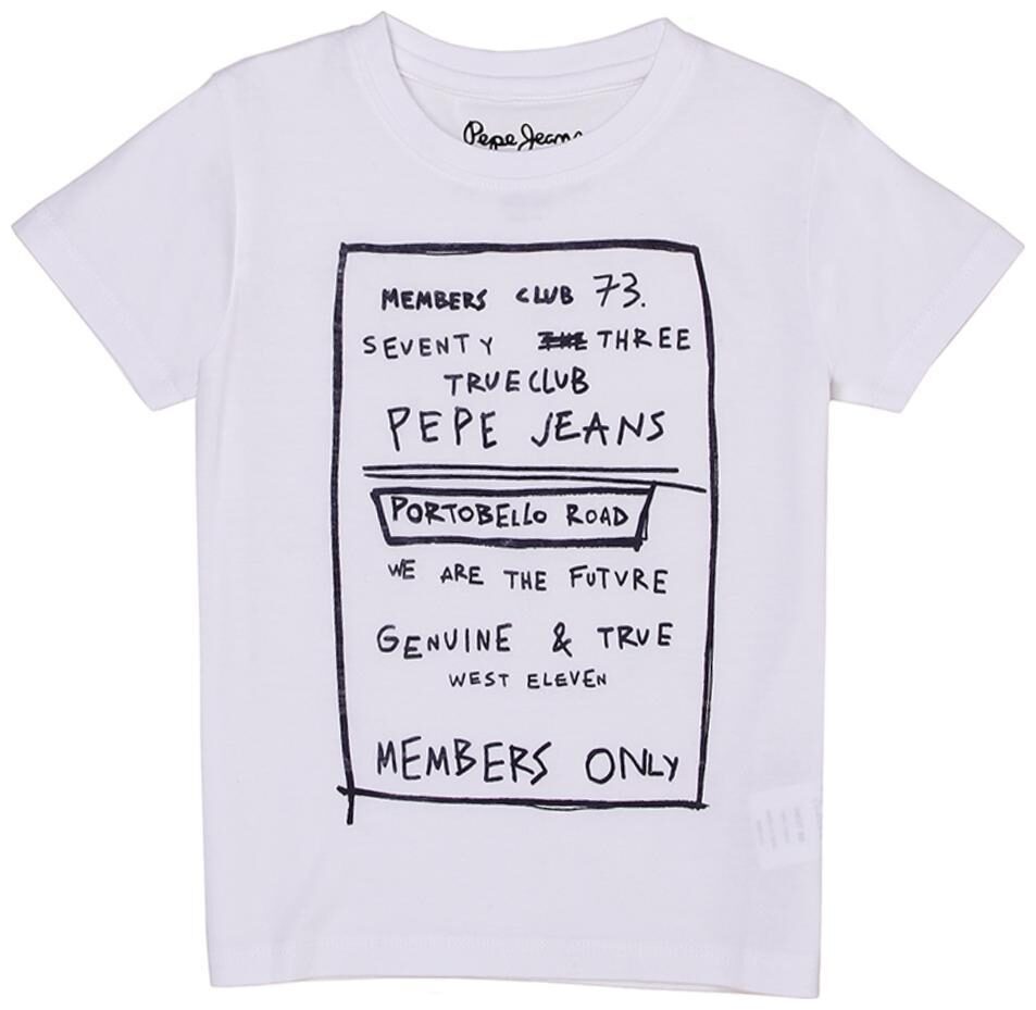 

Pepe Jeans Boy Cotton Printed T-shirt - White