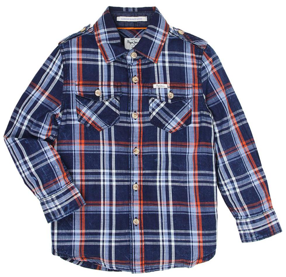 

Pepe Jeans Boy Cotton Checked Shirt Blue