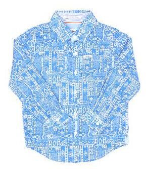 

Pepe Jeans Boy Cotton Printed Shirt Blue