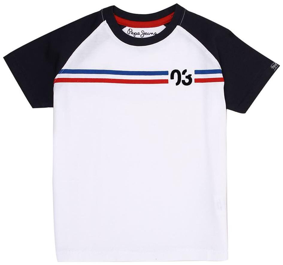 

Pepe Jeans Boy Cotton Solid T-shirt - White