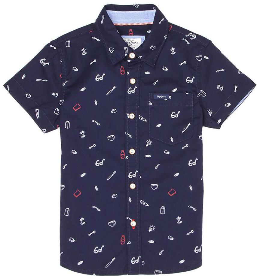 

Pepe Jeans Boy Cotton Printed Shirt Blue