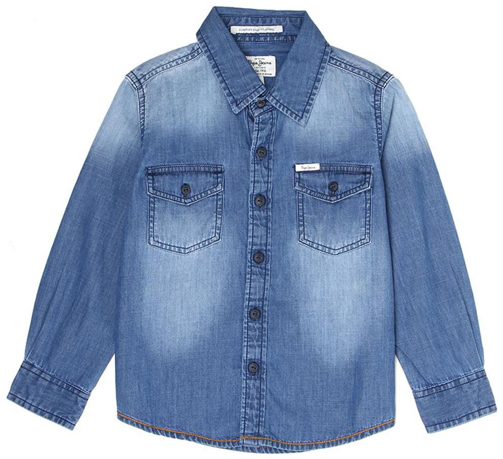 

Pepe Jeans Boy Denim Solid Shirt Blue