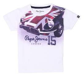 

Pepe Jeans Boy Cotton Printed T-shirt - White
