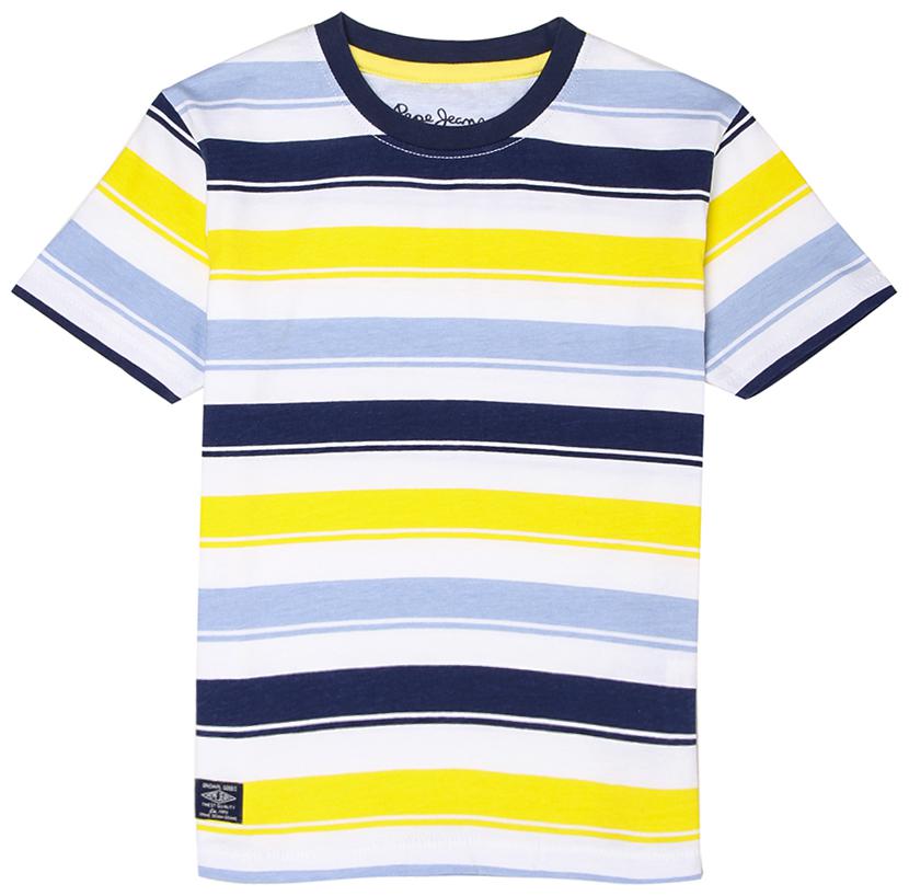 

Pepe Jeans Boy Cotton Striped T-shirt - Yellow