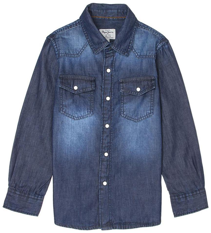 

Pepe Jeans Boy Denim Solid Shirt Blue