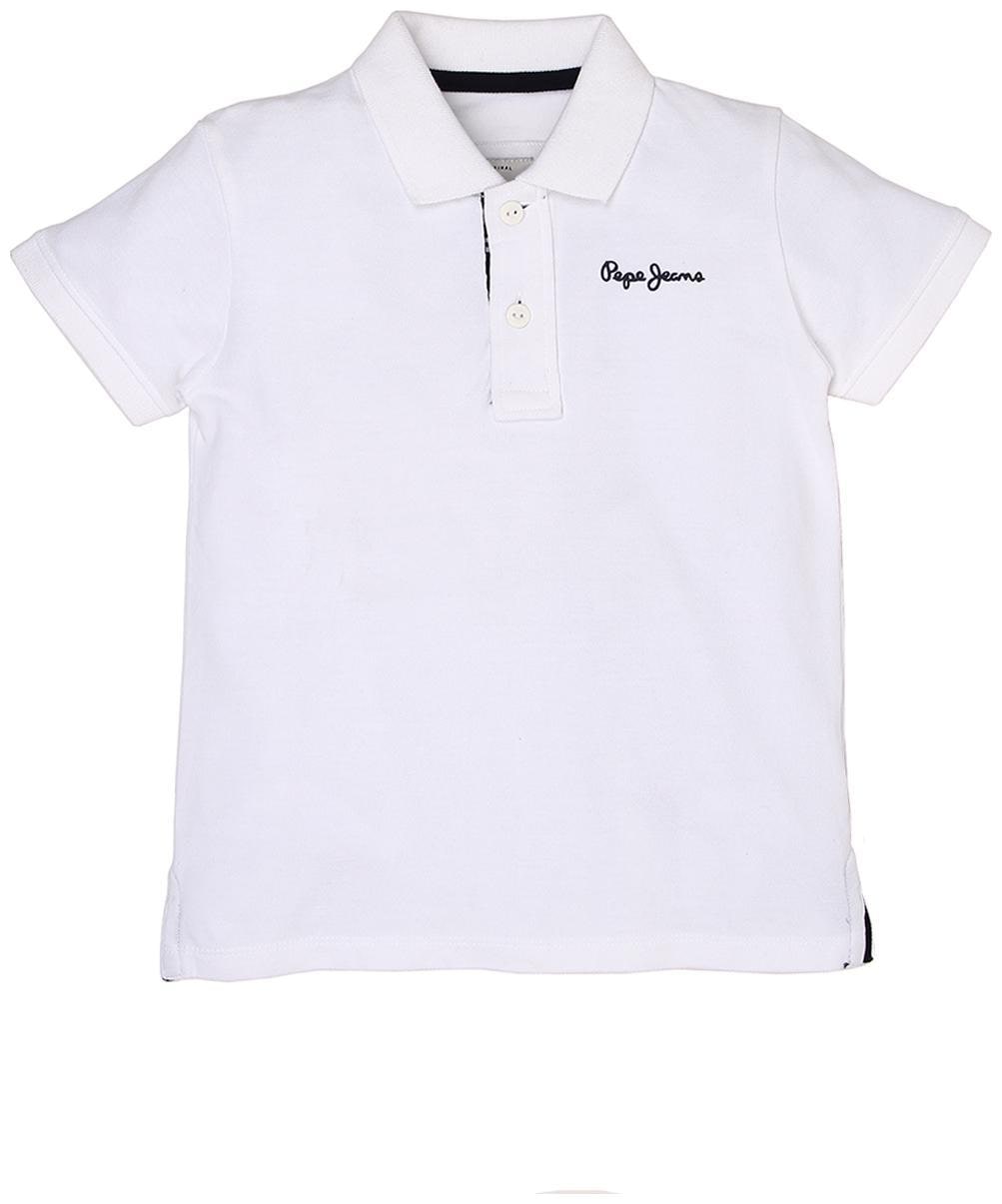 

Pepe Jeans Boy Cotton Solid T-shirt - White