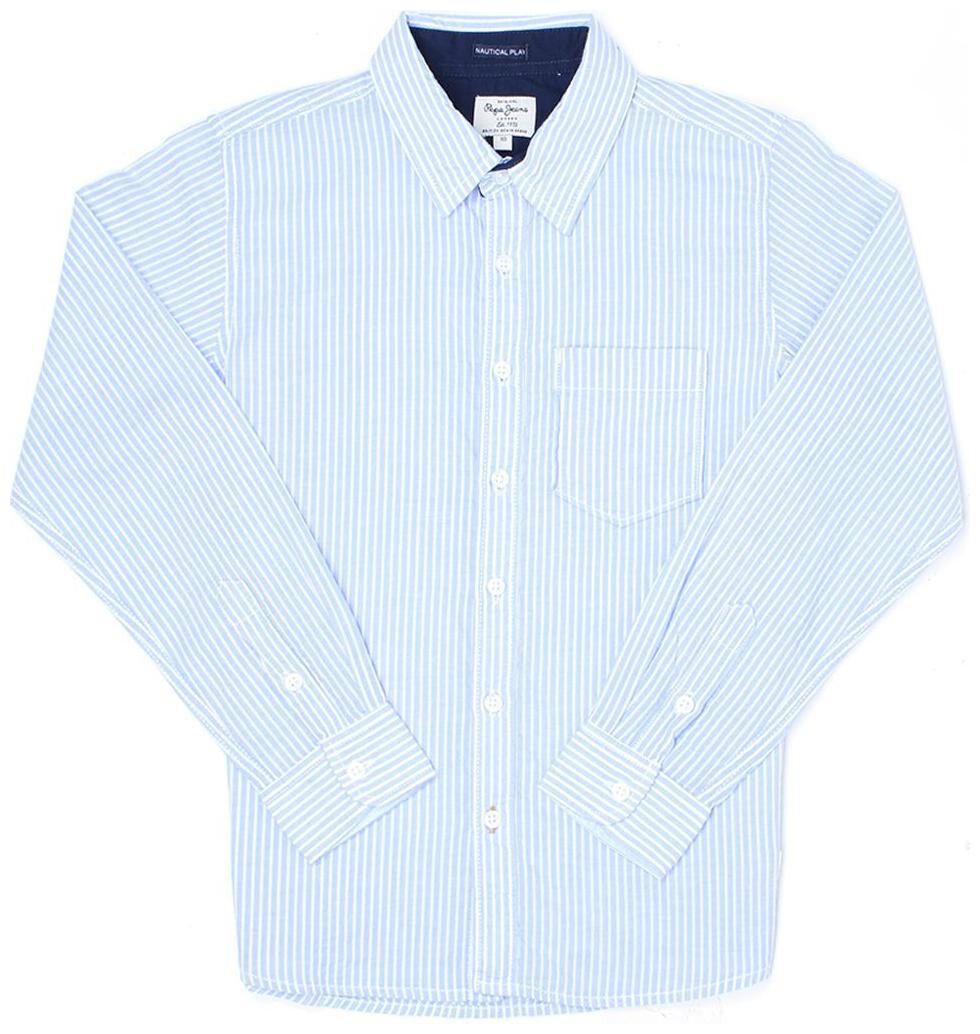 

Pepe Jeans Boy Cotton Striped Shirt Blue