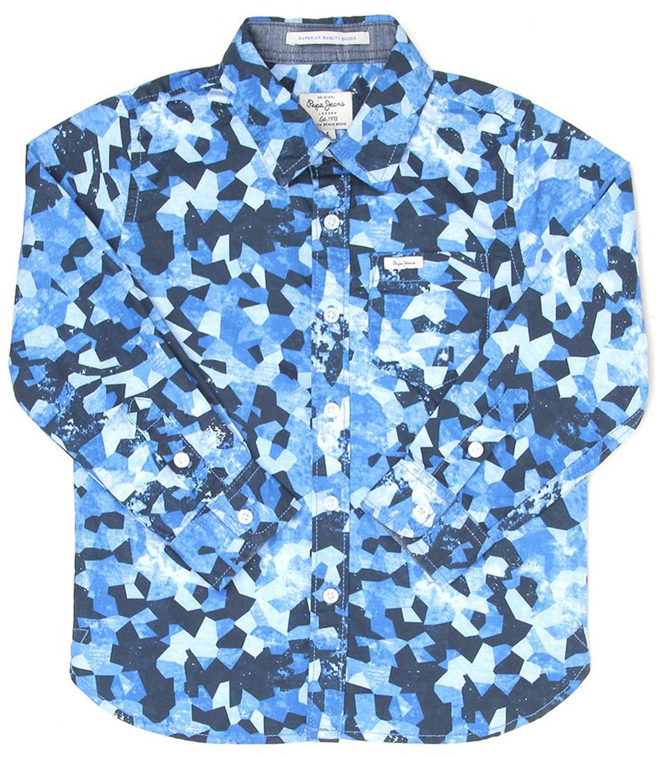 

Pepe Jeans Boy Cotton Printed Shirt Blue