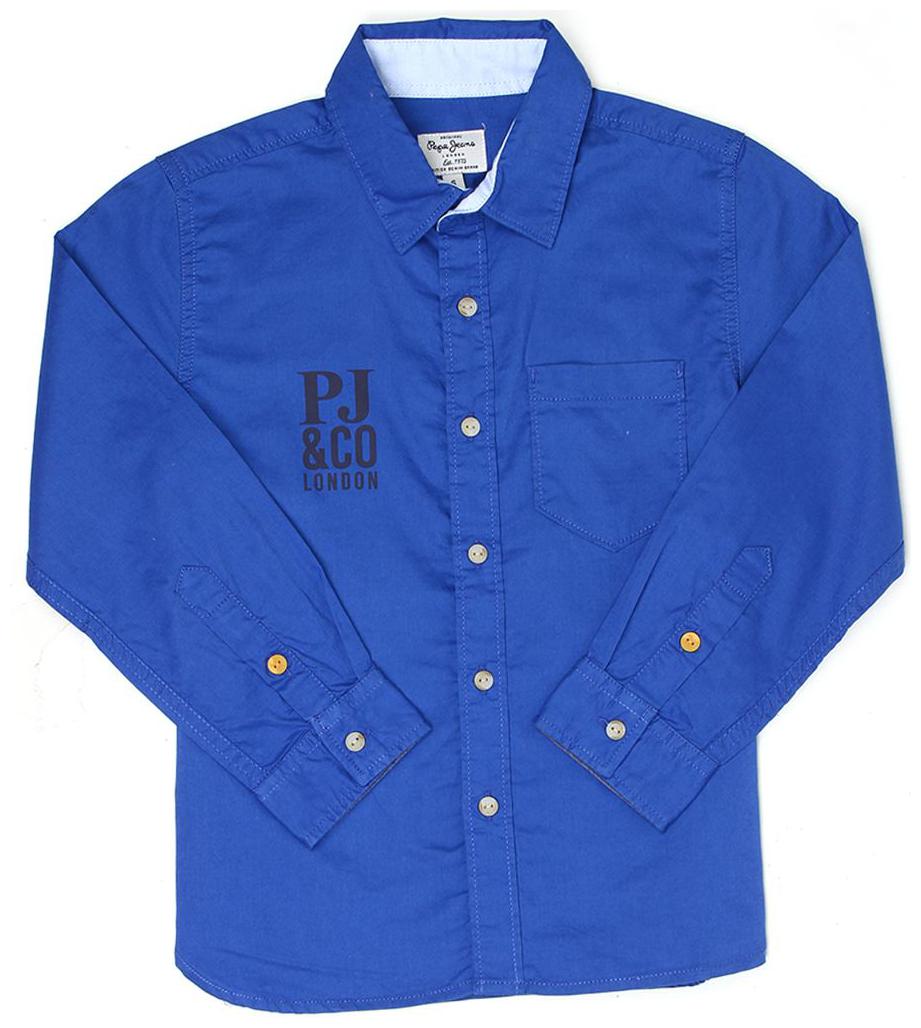 

Pepe Jeans Boy Cotton Solid Shirt Blue