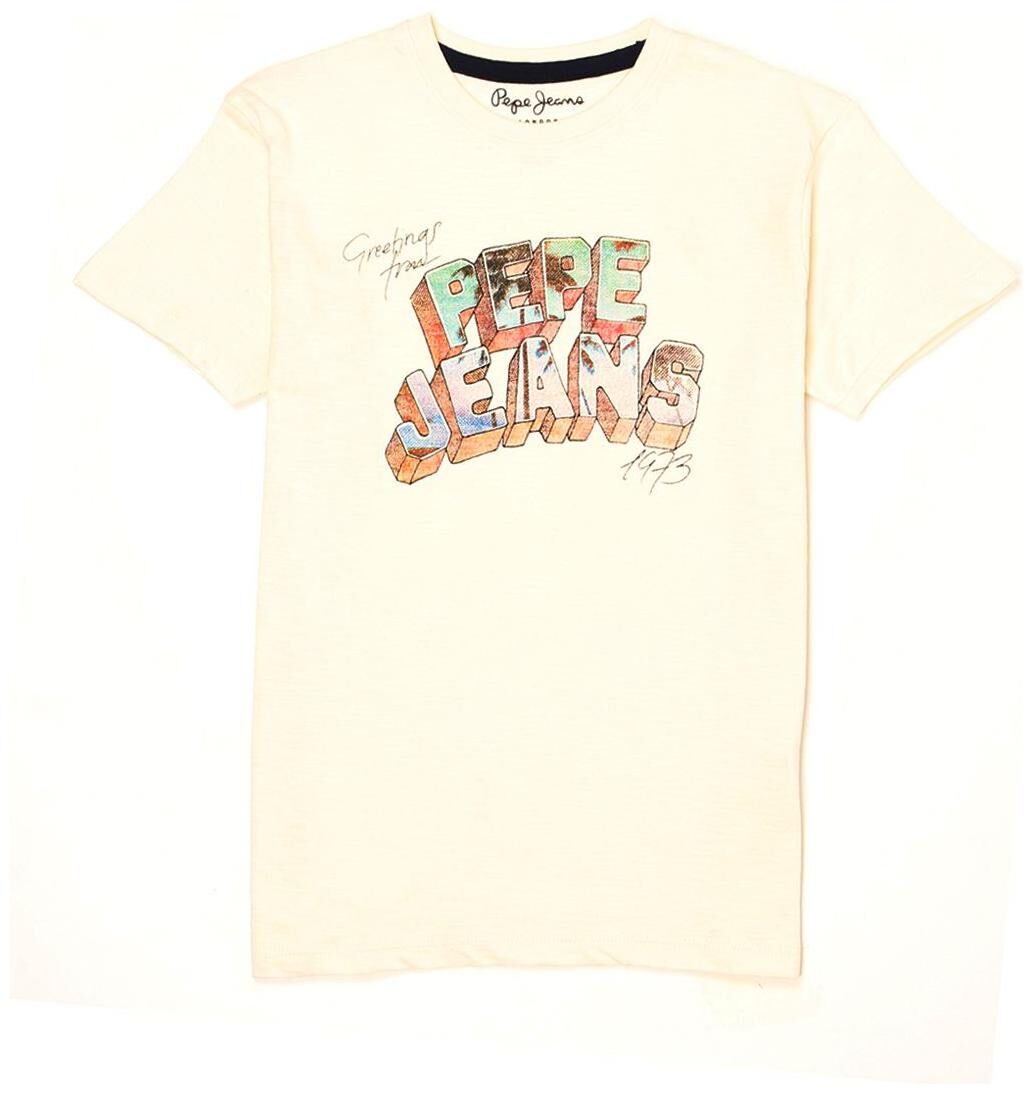 

Pepe Jeans Boy Cotton blend Printed T-shirt - Cream