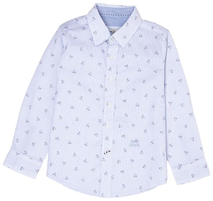 

Pepe Jeans Boy Cotton Printed Shirt Blue