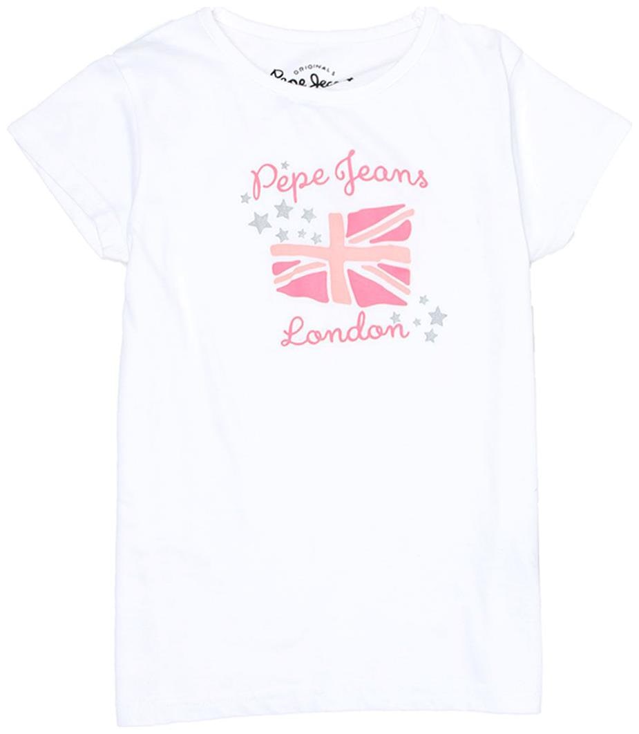 

Pepe Jeans Girl Cotton Printed T shirt - White