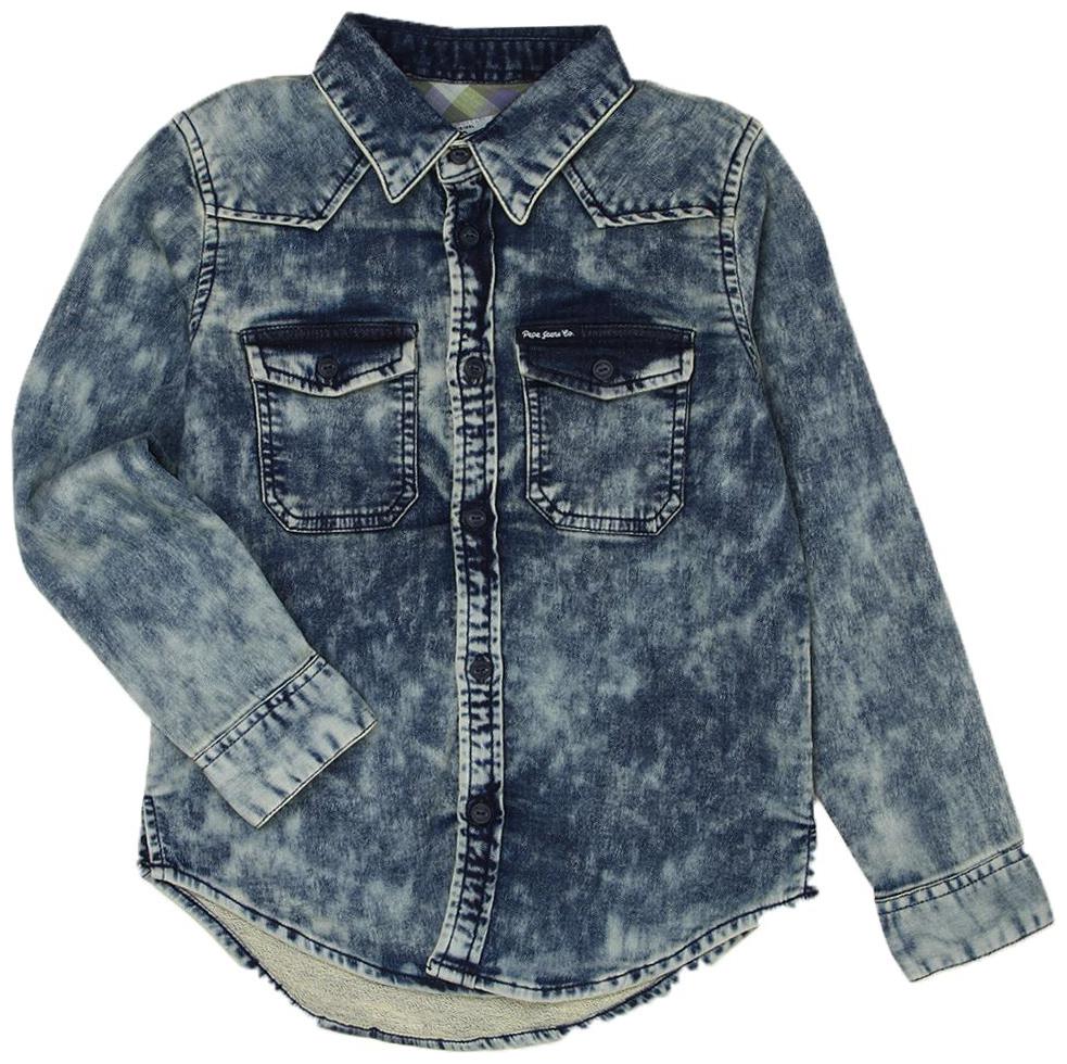 

Pepe Jeans Boy Cotton Solid Shirt Blue