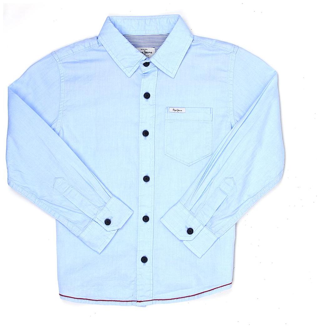 

Pepe Jeans Boy Cotton Solid Shirt Blue