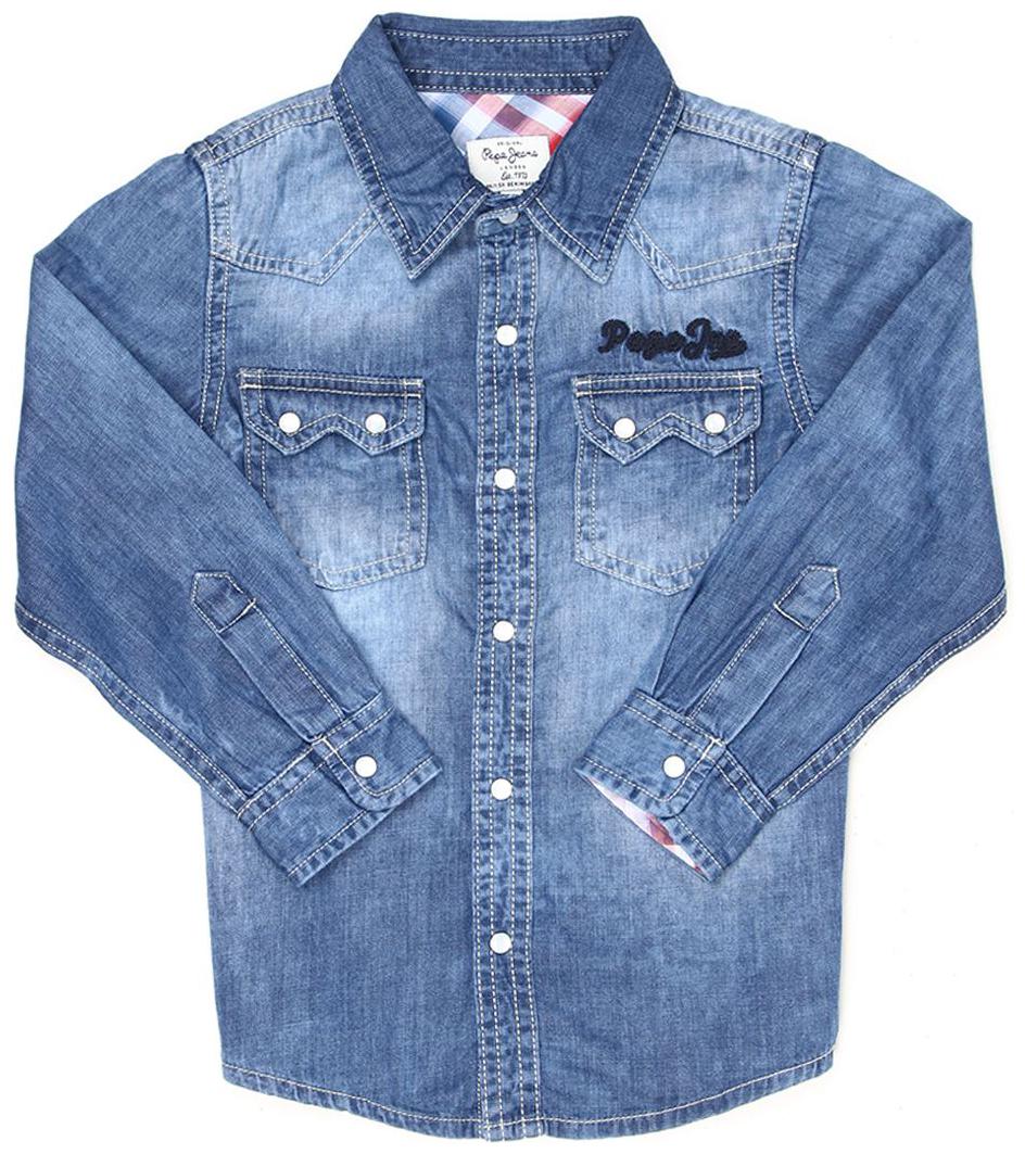 

Pepe Jeans Boy Cotton Solid Shirt Blue