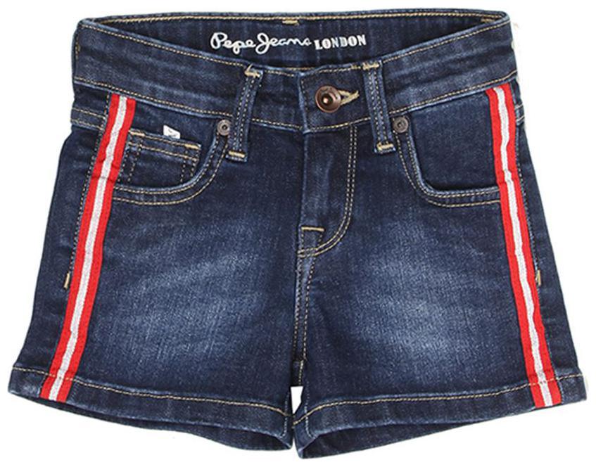 

Pepe Jeans Girl Denim Solid Denim shorts - Blue