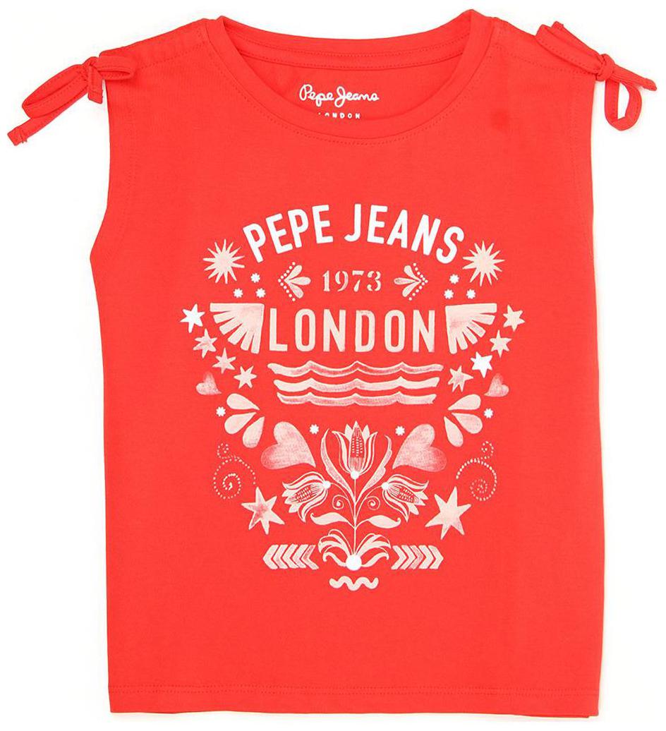 

Pepe Jeans Girl Cotton Printed T shirt - Red