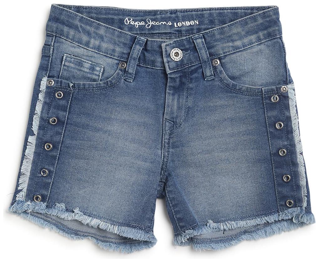

Pepe Jeans Girl Cotton blend Solid Regular shorts - Blue