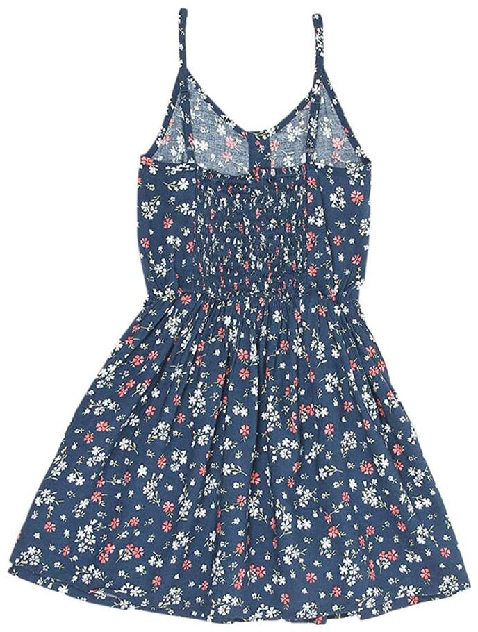 

Pepe Jeans Blue Viscose Sleeveless Knee Length Princess Frock ( Pack of 1 )