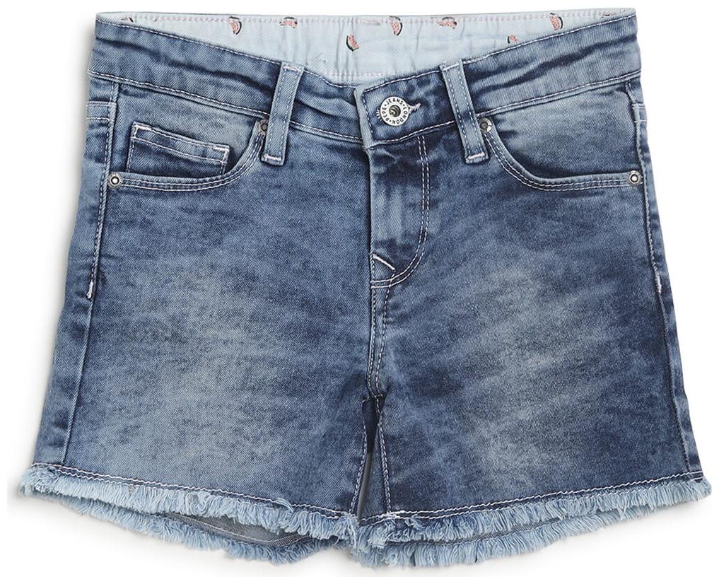

Pepe Jeans Girl Cotton blend Solid Regular shorts - Blue