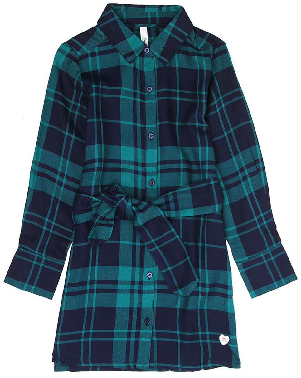 

Pepe Jeans Green Viscose Full Sleeves Above Knee Collar Frock ( Pack of 1 )