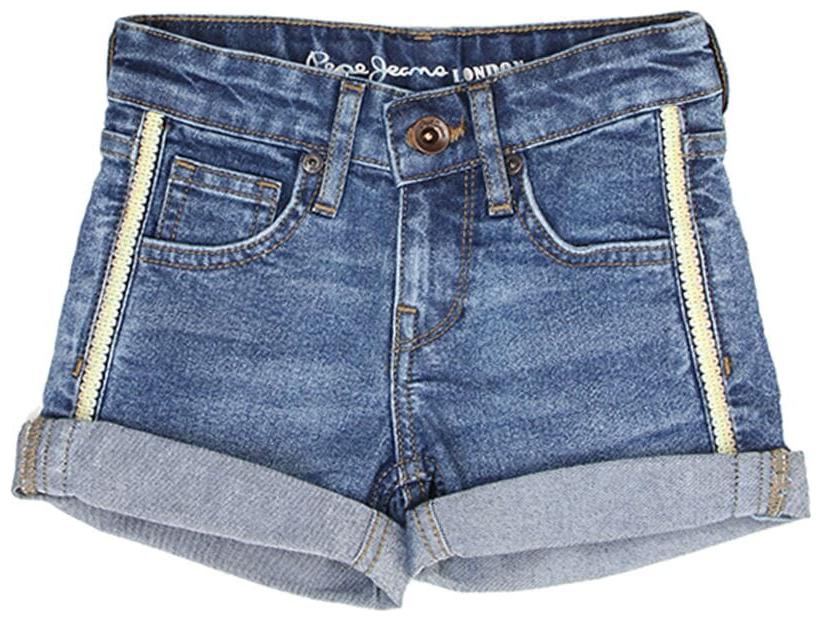 

Pepe Jeans Girl Cotton blend Solid Regular shorts - Blue