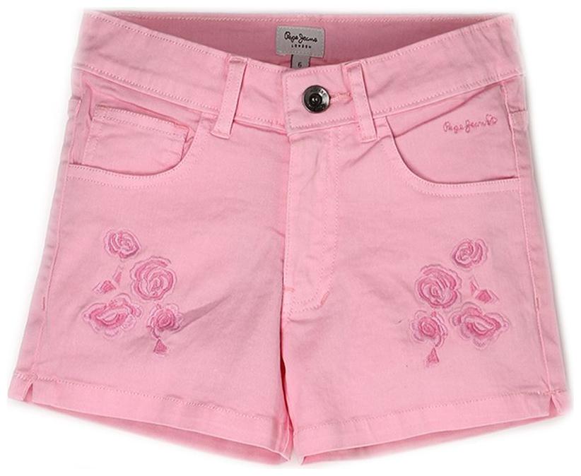 

Pepe Jeans Girl Cotton blend Embroidered Regular shorts - Pink