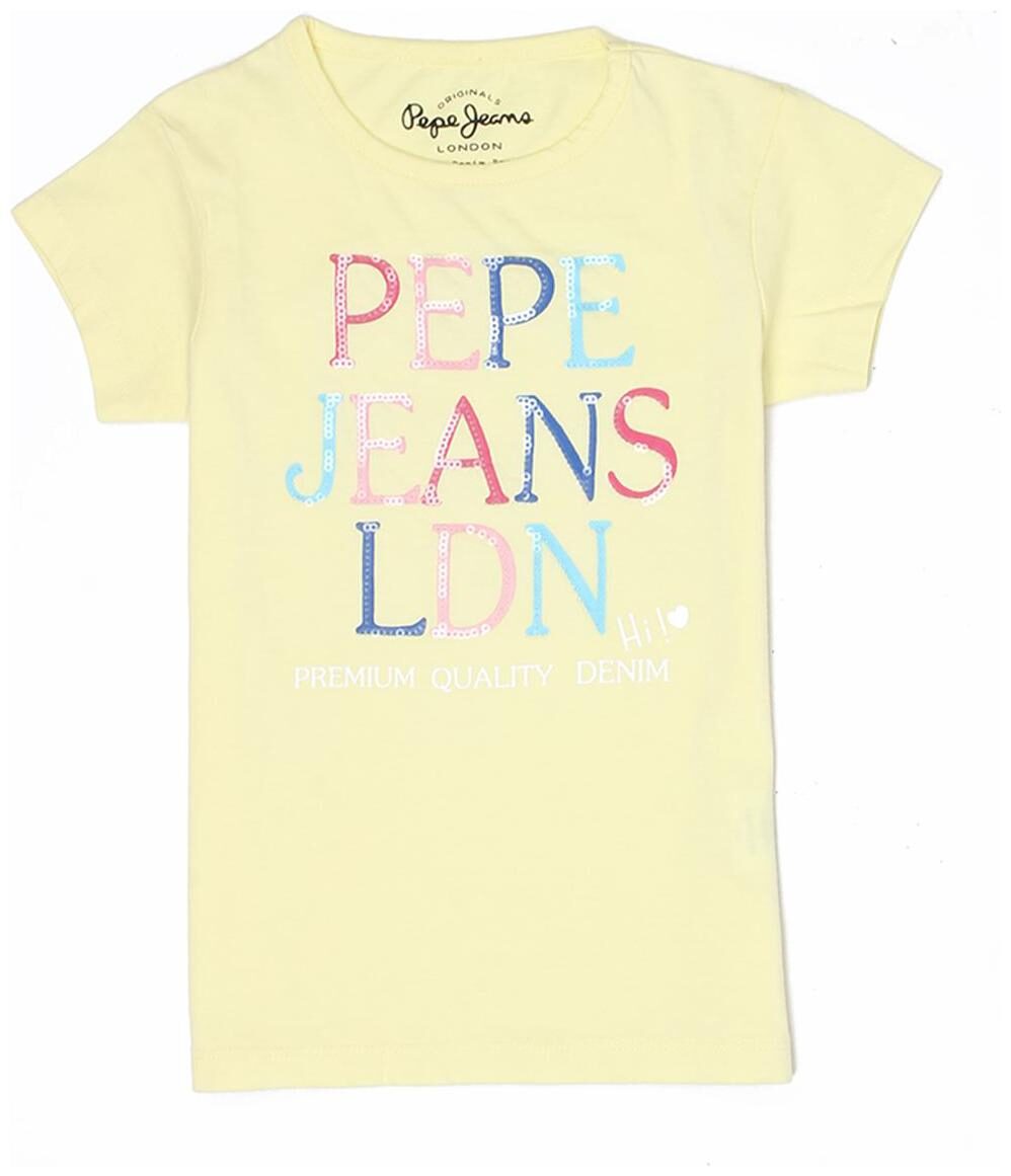 

Pepe Jeans Girl Cotton Printed T shirt - Yellow