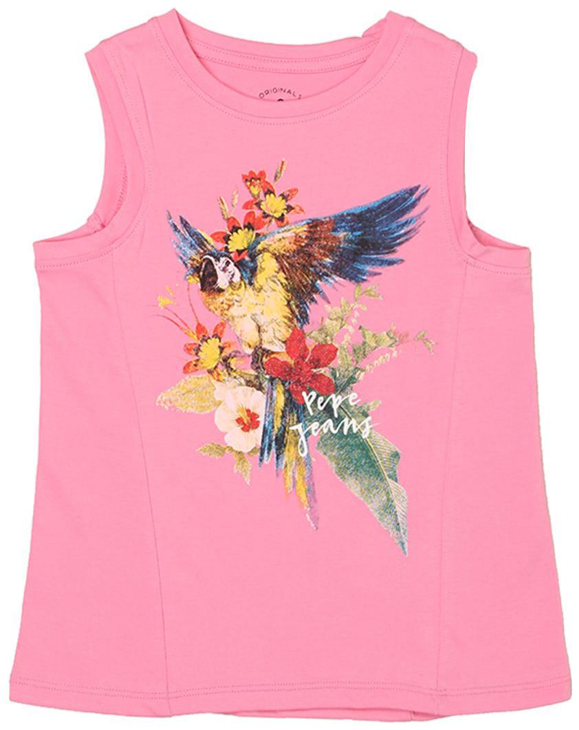 

Pepe Jeans Girl Cotton blend Printed T shirt - Pink