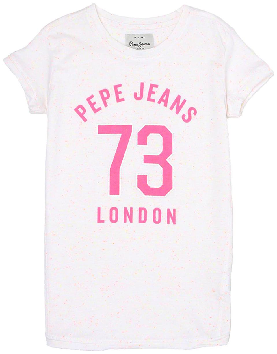 

Pepe Jeans Girl Cotton Printed T shirt - White
