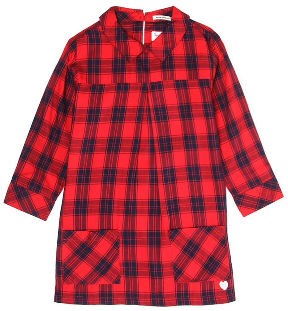 

Pepe Jeans Red Viscose Full Sleeves Knee Length Princess Frock ( Pack of 1 )