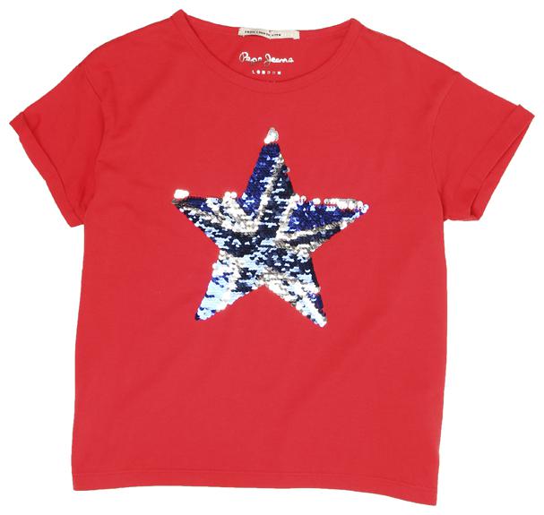 

Pepe Jeans Girl Cotton blend Embellished T shirt - Red