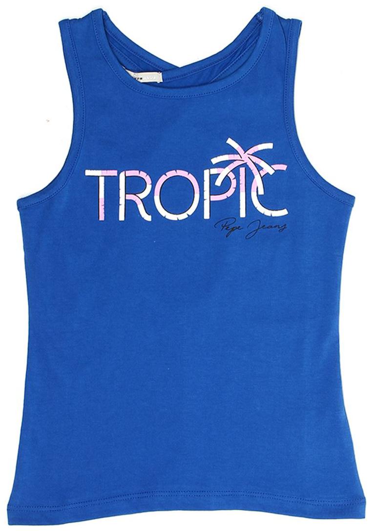 

Pepe Jeans Girl Cotton Printed T shirt - Blue