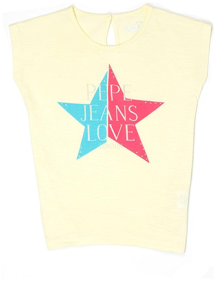 

Pepe Jeans Girl Cotton Printed T shirt - Yellow