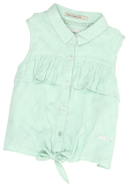 

Pepe Jeans Girl Cotton Self design Shirt - Green