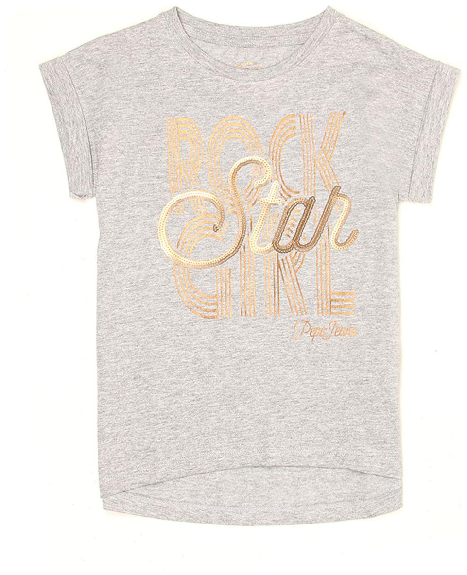 

Pepe Jeans Girl Cotton Printed T shirt - Grey