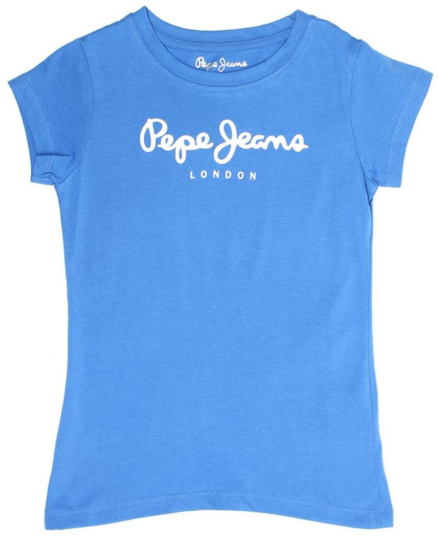 

Pepe Jeans Girl Cotton Printed T shirt - Blue