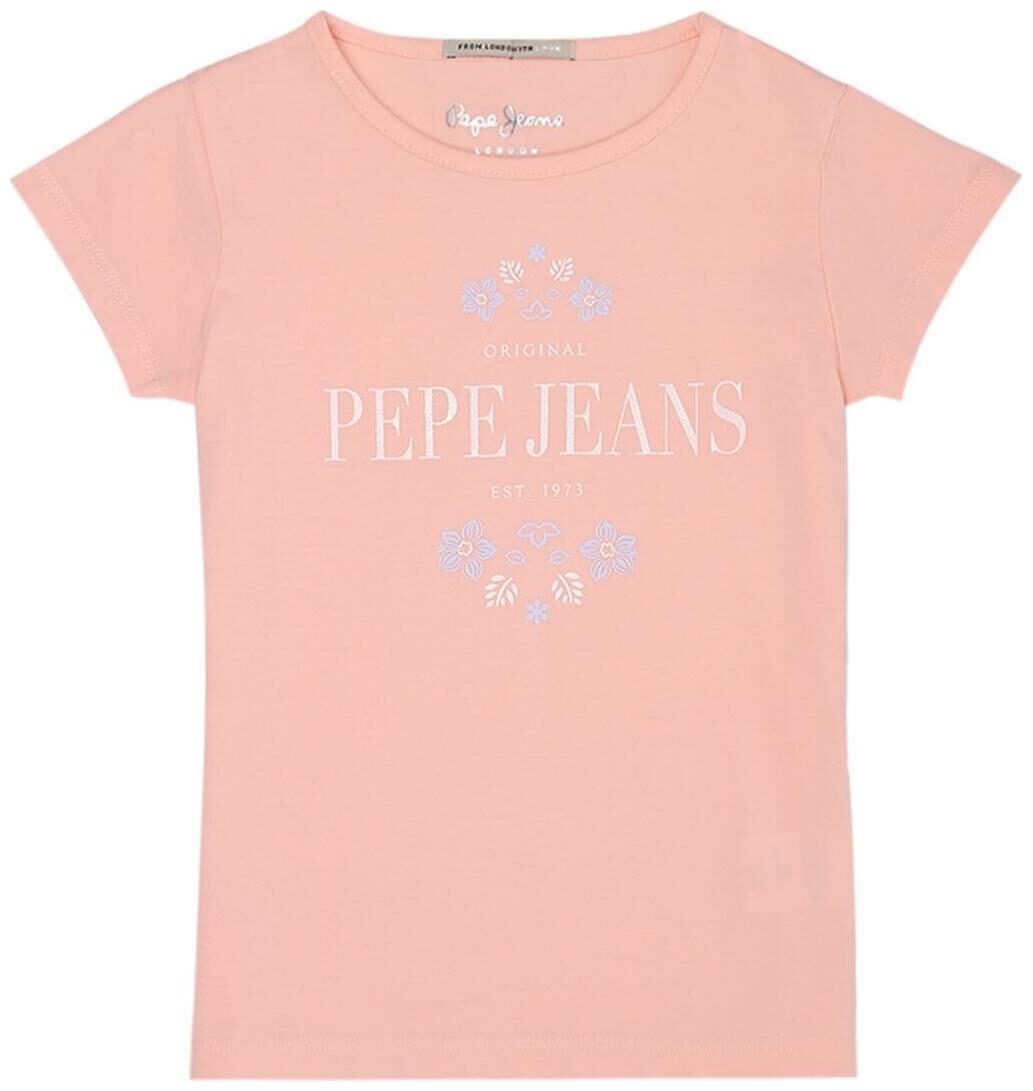 

Pepe Jeans Girl Cotton Printed T shirt - Pink
