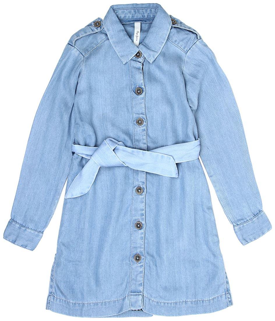 

Pepe Jeans Blue Tencel Full Sleeves Knee Length Princess Frock ( Pack of 1 )