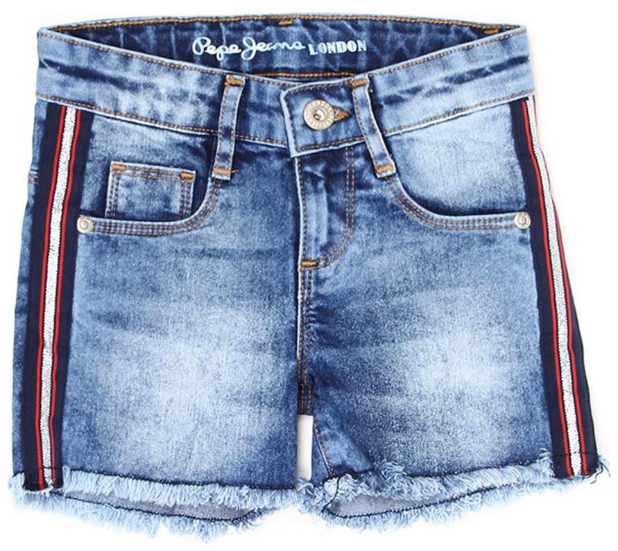 

Pepe Jeans Girl Denim Solid Denim shorts - Blue