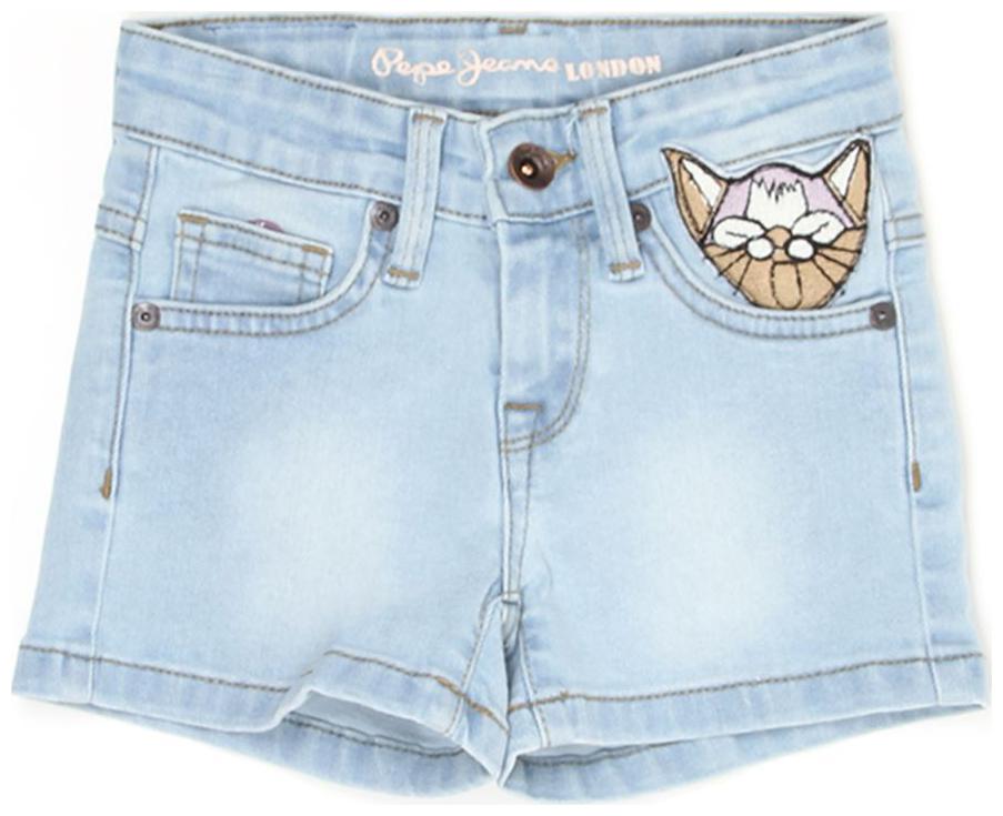

Pepe Jeans Girl Denim Solid Denim shorts - Blue
