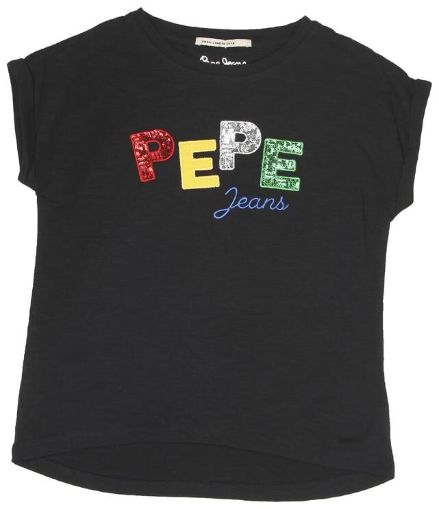 

Pepe Jeans Girl Cotton blend Embellished T shirt - Black