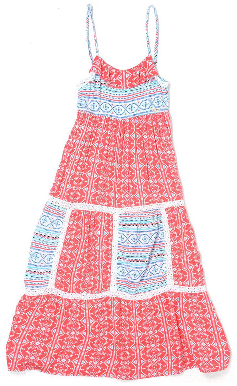 

Pepe Jeans Pink Cotton Sleeveless Knee Length Princess Frock ( Pack of 1 )