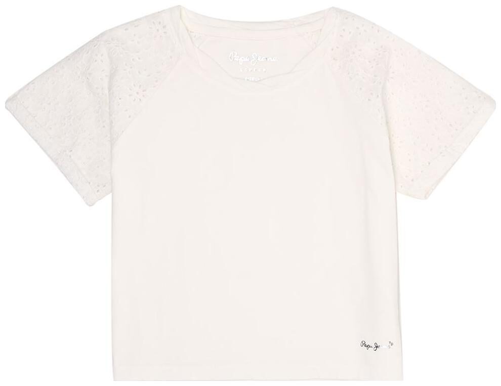 

Pepe Jeans Girl Cotton Solid T shirt - White