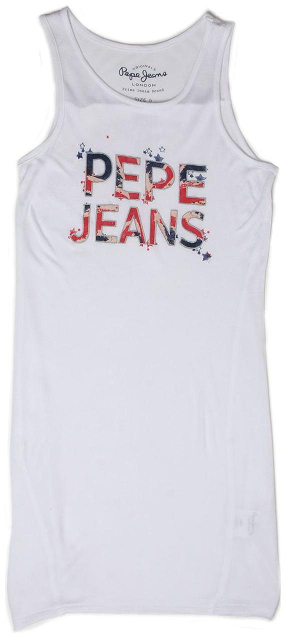 

Pepe Jeans Girl Cotton blend Printed Top - White