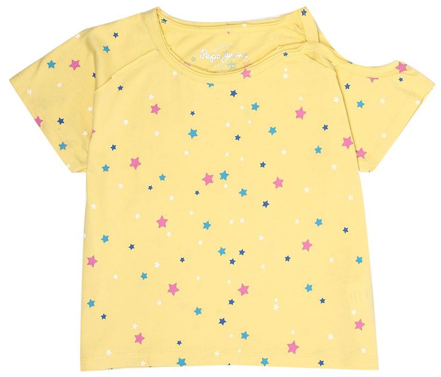

Pepe Jeans Girl Cotton Printed T shirt - Yellow