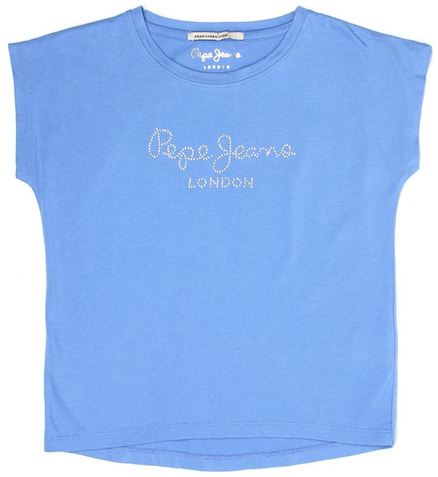 

Pepe Jeans Girl Cotton Printed T shirt - Blue