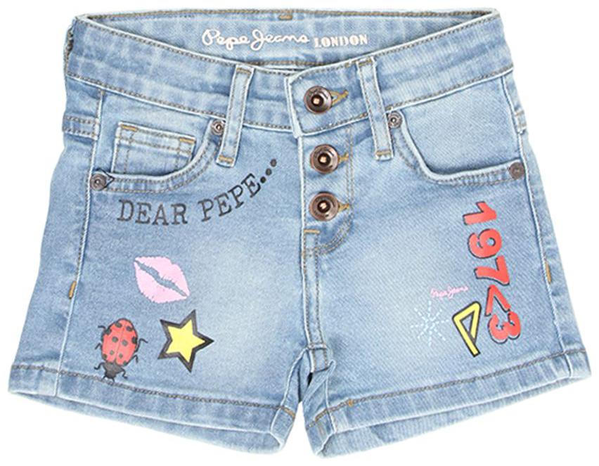 

Pepe Jeans Girl Cotton Printed Regular shorts - Blue