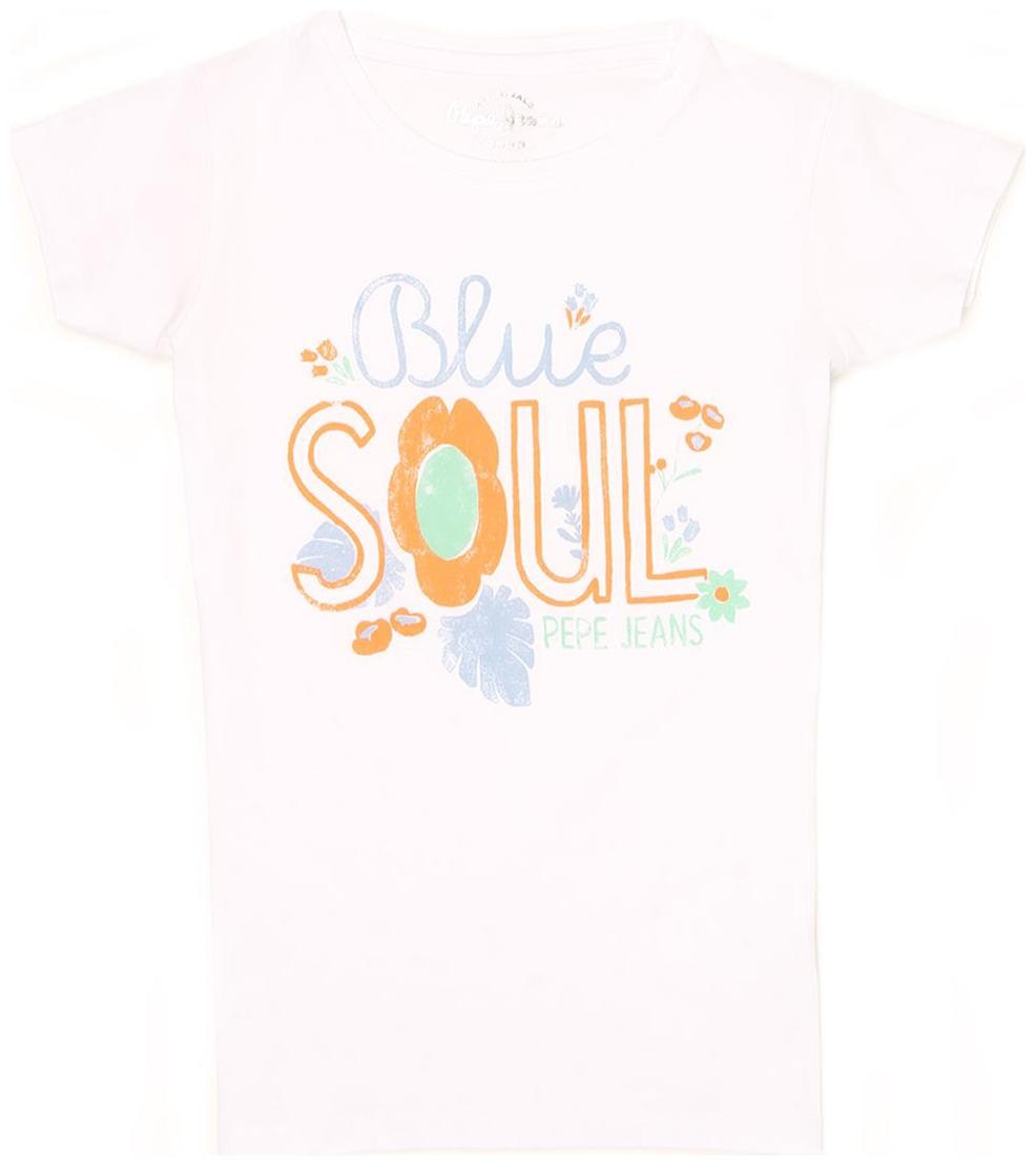 

Pepe Jeans Girl Cotton Printed T shirt - White