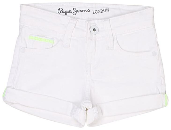 

Pepe Jeans Girl Cotton blend Solid Regular shorts - White